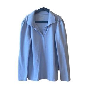 The Children’s Place Long Sleeve Polo Uniform Shirt Little Girls Size Large 10/1